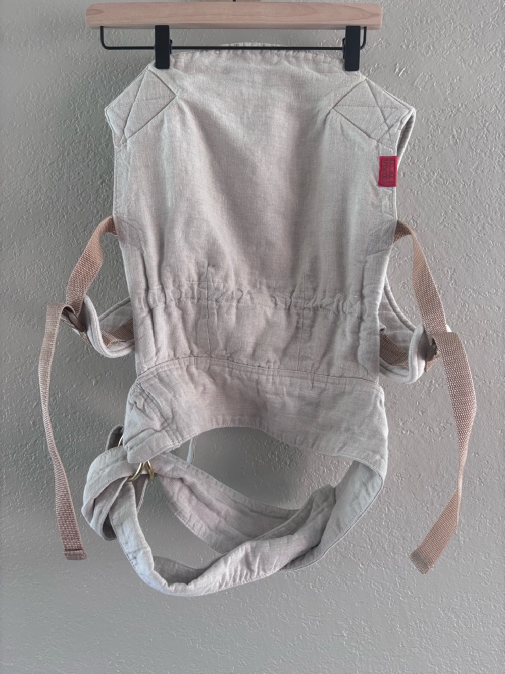 Sakura Bloom Flax Linen Scout With Gold hardware No Leather (hood included)